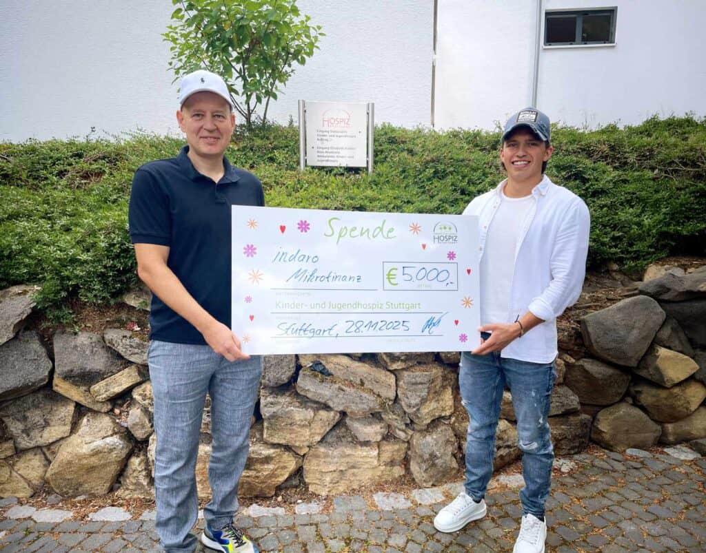 indaro Mikrofinanz spendet 5.000 € an das Kinder- und Jugendhospiz Stuttgart 1